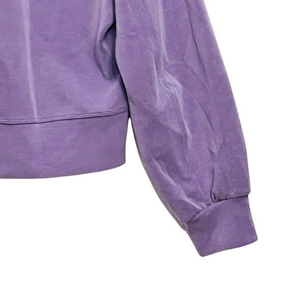 Lululemon Perfectly Oversized Cropped Softstreme Sweatshirt Purple Sz 2 - Picture 5 of 11